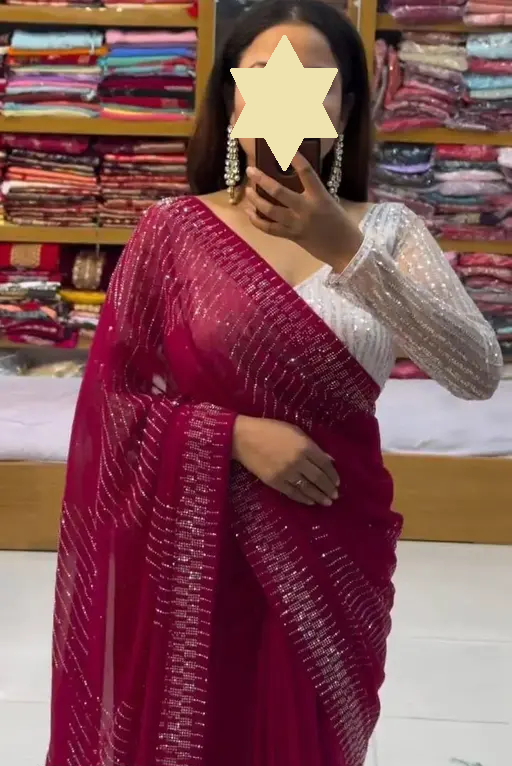 JANKI Saree With Blouse_PINK (R103)