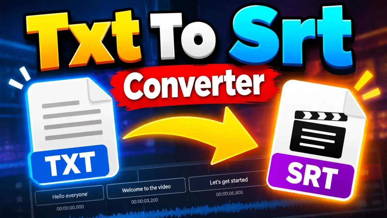Best Txt To Srt Converter - Fast & Free