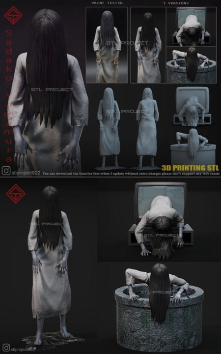 Sadako – 3D Print Model Sadako – 3D Print Model