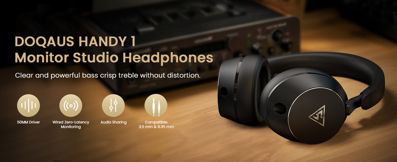 DOQAUS HD1 DJ Headphones - View 1