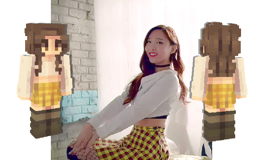 ⌜ like ooh ahh ⌝ | Nayeon | Twice | 나연 2 Minecraft Skin