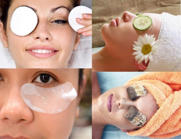 Devojke leče podočnjake