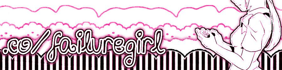 part of bottom divider; says ".co/failuregirl"