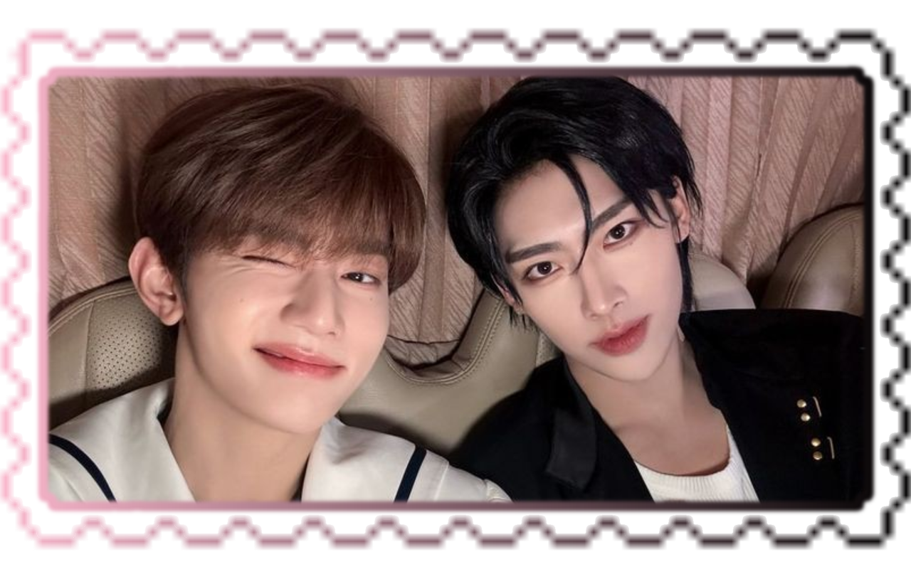 hariboz selfie pink and black stamp