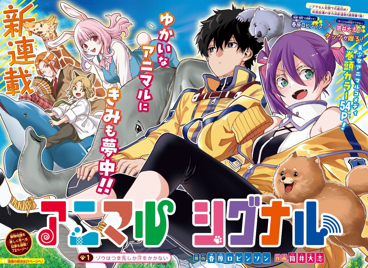 情報】週刊少年Jump 2026年28號的封面與刊頭彩頁是《動物訊號》 @戰勇
