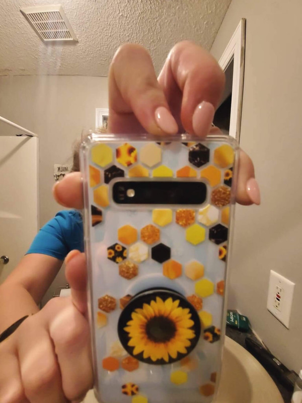 Hexagon Gold Honeycomb Samsung Galaxy S10 Plus Clear Phone Case | The Urban Flair