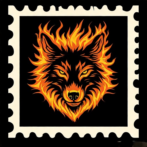 Postal-stamp-style-art-of-a-fl-10