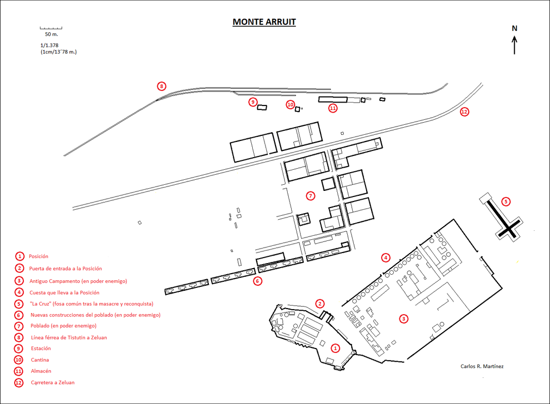 Posición española de Monte Arruit