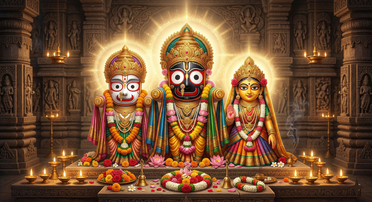Lord Jagannath, Balaram, Subhadra
