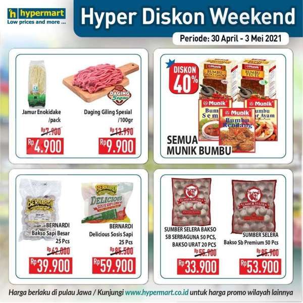 Katalog Promo Hypermart 30 April - 3 Mei 2021 
