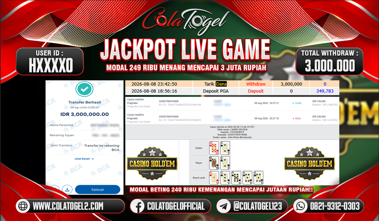 JACKPOT LIVE GAME!!
