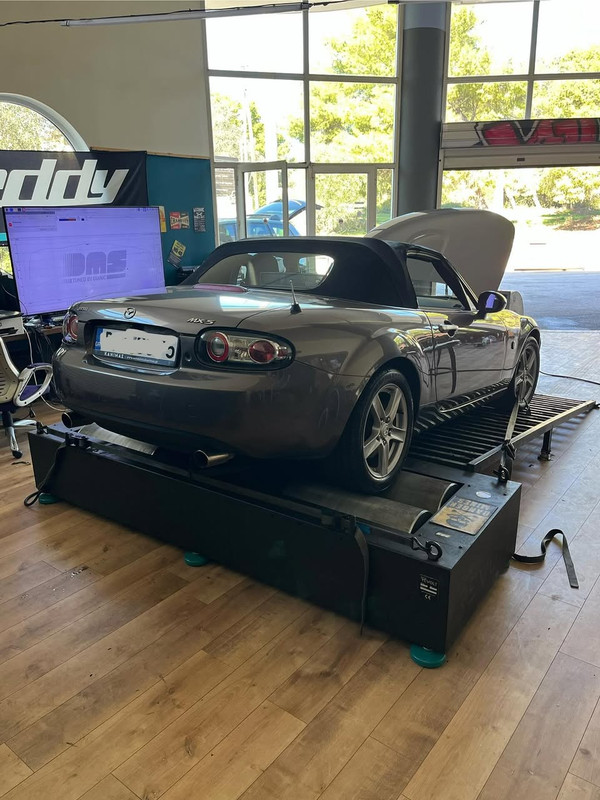 Mazda MX5 NC 1.8 stock dyno baseline DMS Tuned