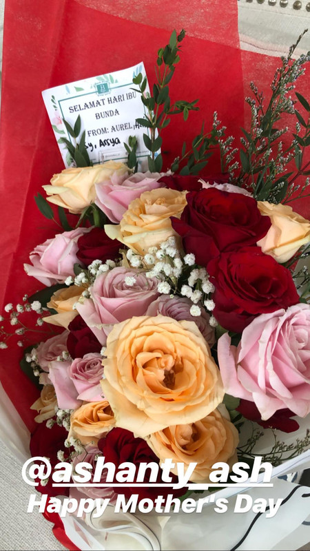 Azriel ucapkan selamat Hari Ibu ke Ashanty.