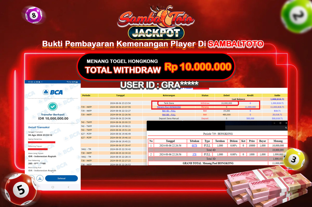 Bukti JP ( 06 Agustus 2024 ) Lunas Rp 10.000.000,-