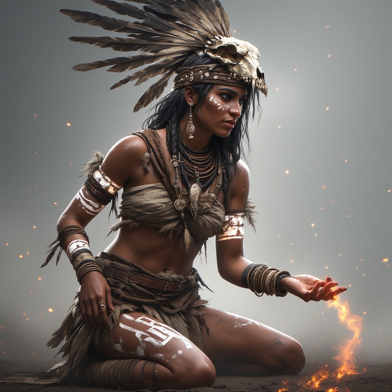 A-powerful-tribal-warrior-woma-(13)