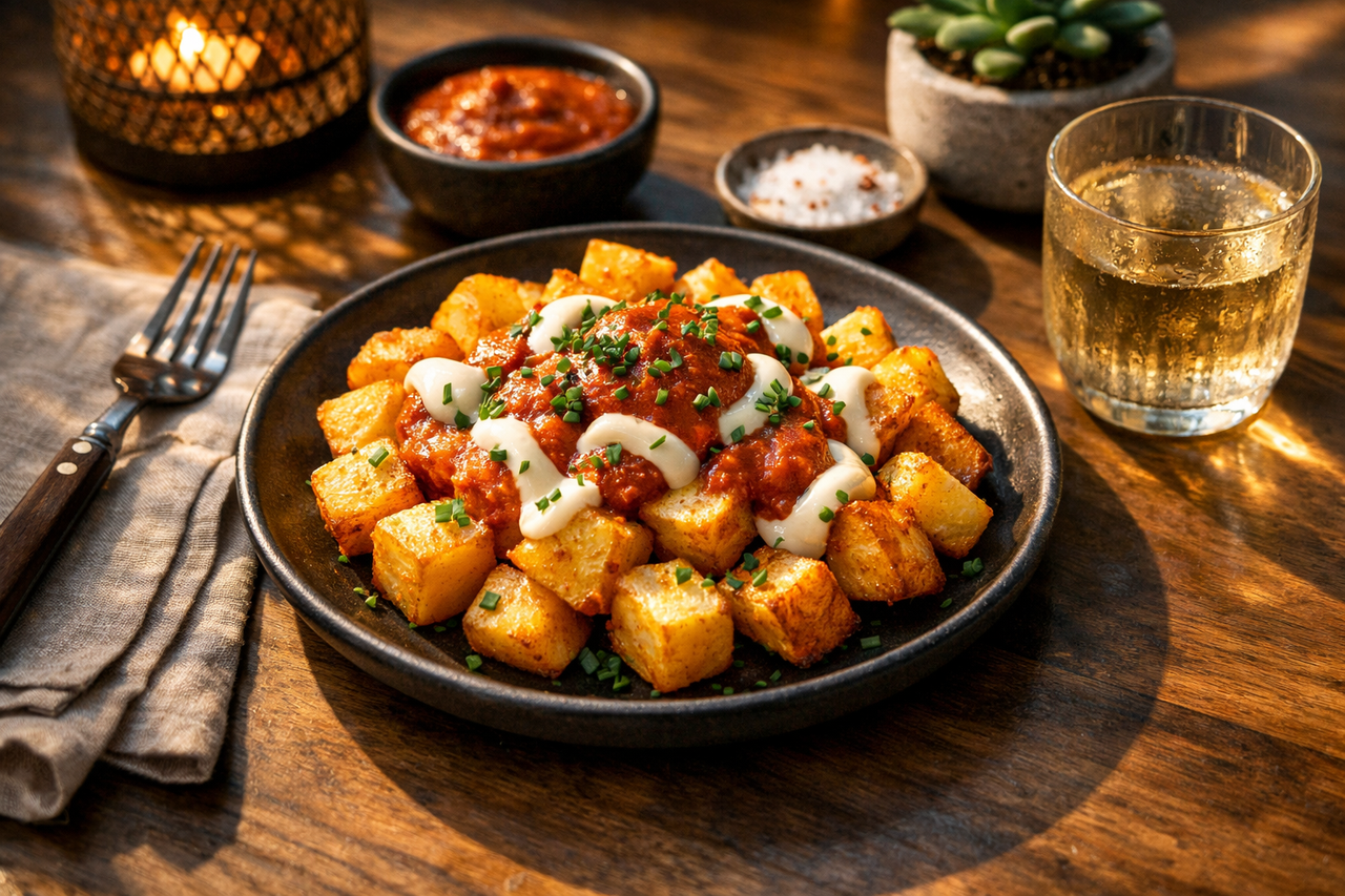 Ideen zu Patatas Bravas: Knackig, Würzig, Unwiderstehlich — Lillis Kochideen