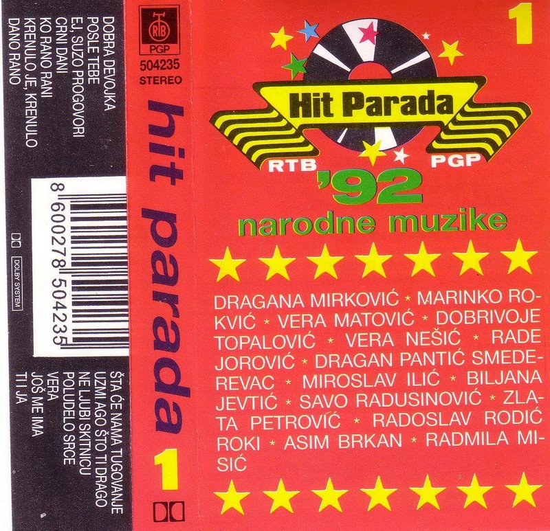 Razni Izvodjaci - Hit Parada Narodne Muzike 1(1992) Hit-Parada-1-Prednja