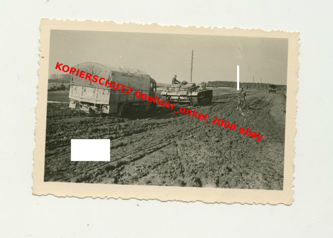 Stug schleppt LKW ab Sturmgeschütz