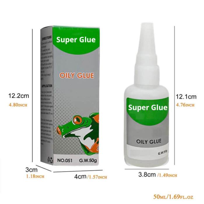 Pegamento aceitoso de alta resistencia.