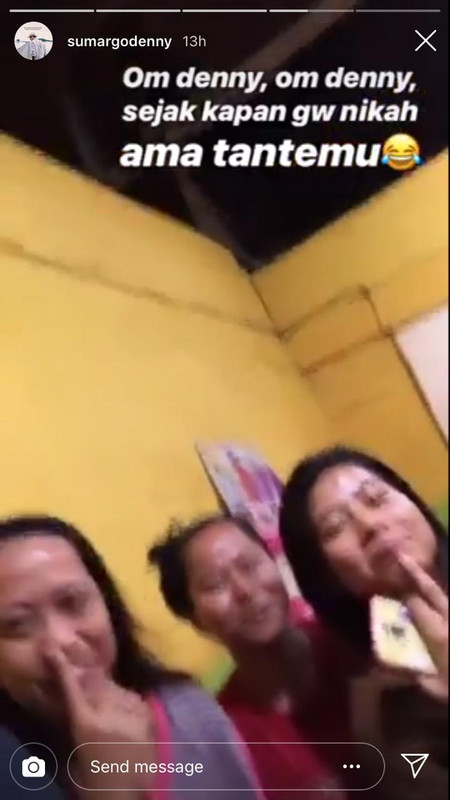 Unggahan Instagarm Story Denny Sumargo, Minggu (16/12/18)