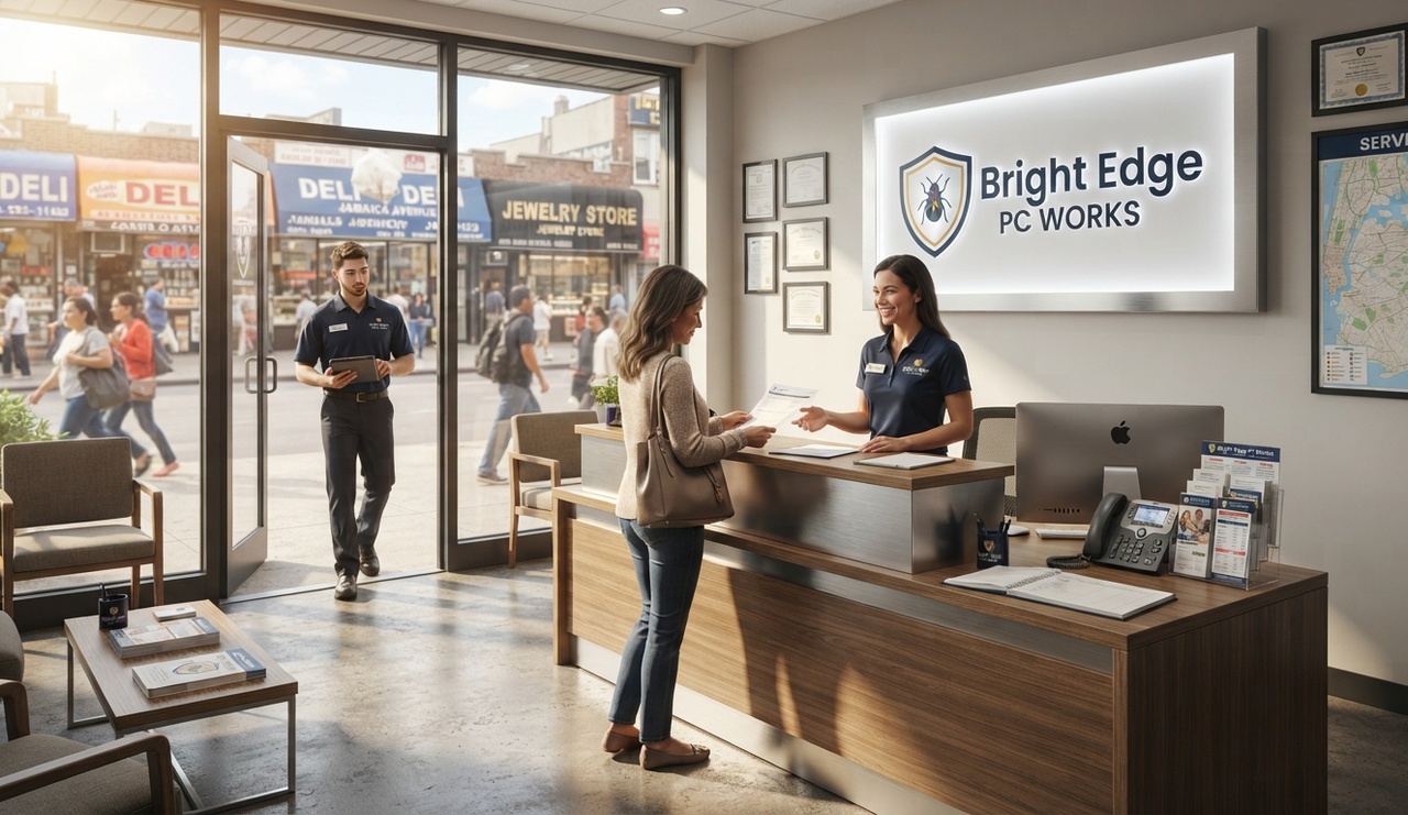 Bright Edge PC Works front reception and office