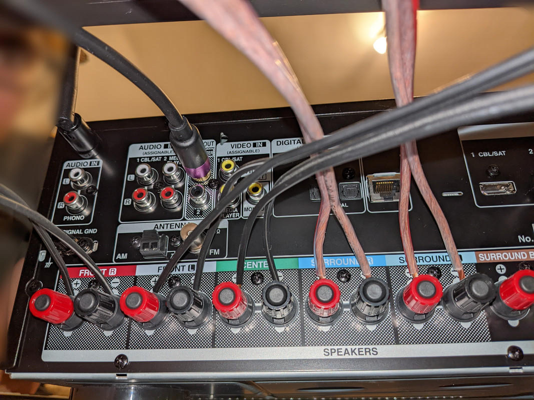 Denon Audyssey Setup Subwoofer test sound also plays on center speaker