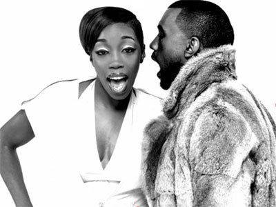 Estelle and Kanye West