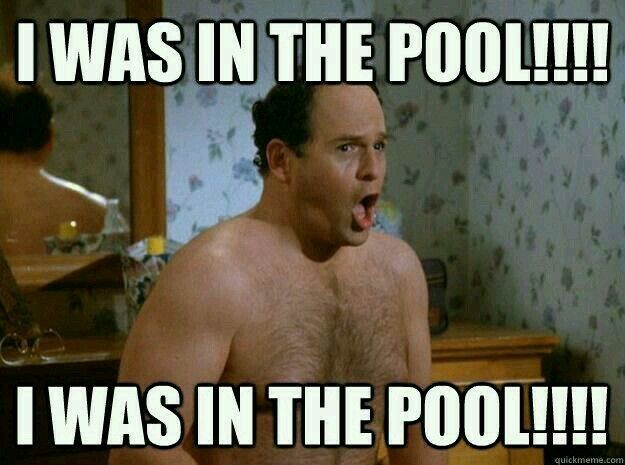 I was in the pool