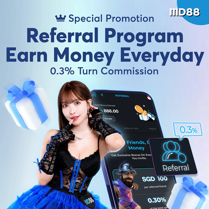 Referral 0.3% Turnover Commission ##Recommend to your friends and you will entitle for unlimited 0.3% bonus up to SGD500 daily!