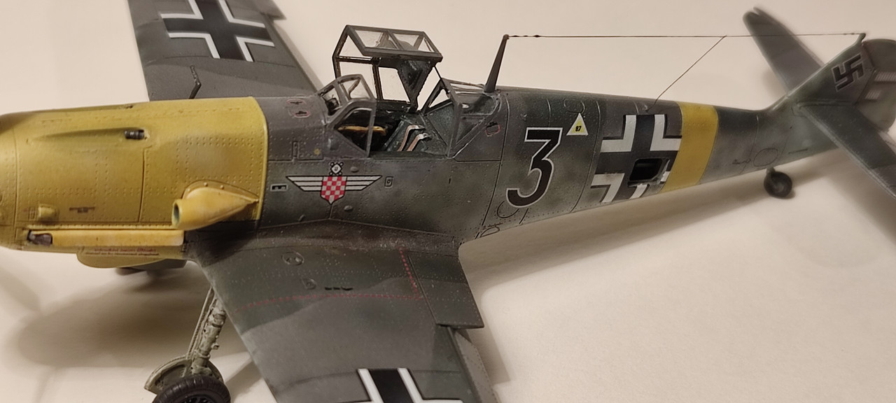 1/72 crni 3 Bf109 G-2 Cvitan Galić Eduard 5