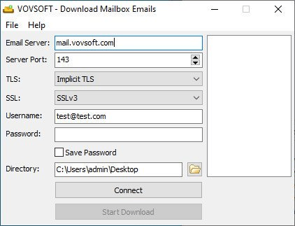 VovSoft Download Mailbox Emails v1.6.0.0