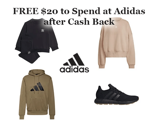 Get FREE to Spend at Adidas with Cash Back Offer Get FREE to Spend at Adidas with Cash Back Offer