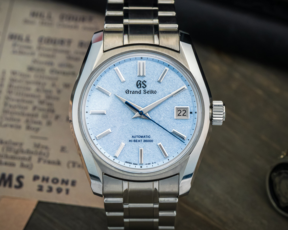 Grand Seiko Heritage Soko Frost SBGH295 Blue Dial 40mm Steel Watch – BOX & PAPERS