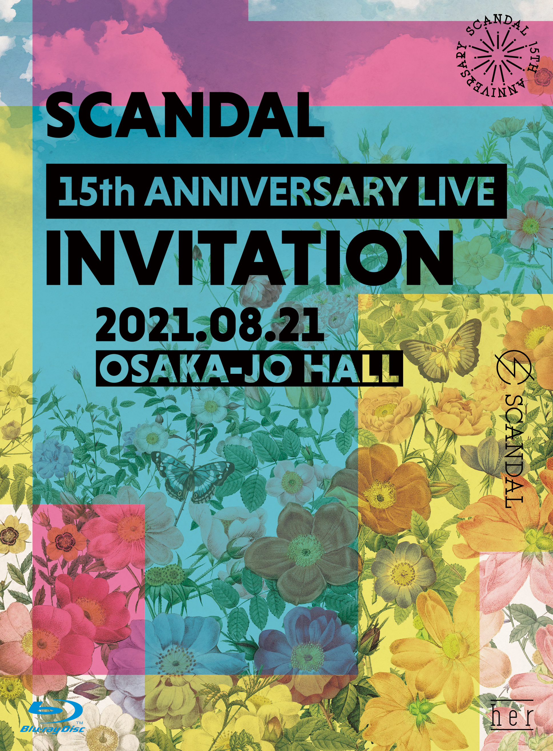 SCANDAL LIVE Blu-ray&DVD「SCANDAL 15th ANNIVERSARY LIVE『INVITATION』at OSAKA-JO HALL」 SC15th-INVI-shokai-BD-JK