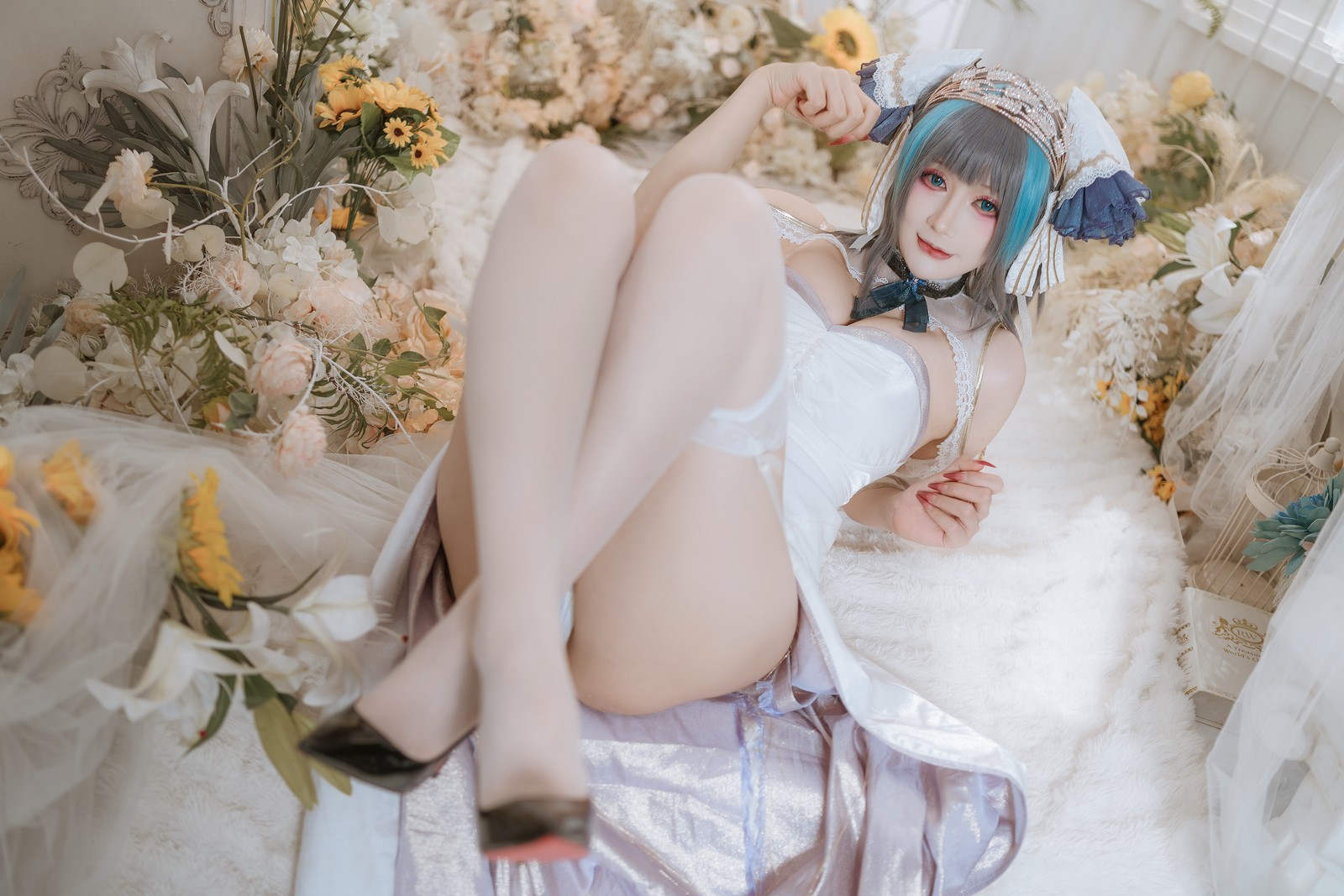 兔胖胖min – 碧蓝航线 柴郡 礼服 Cosplay 高清写真集（40P-674.7MB）插图