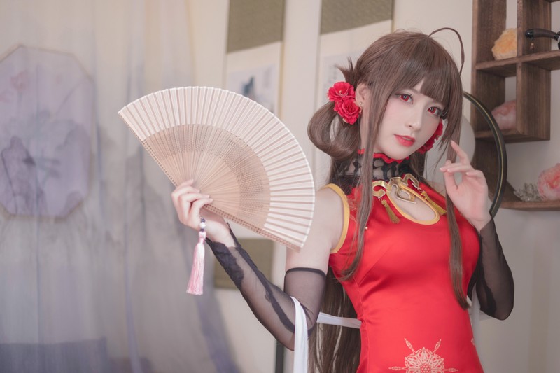 星野Saori DSR-50 红牡丹 Cosplay 少女前线角色写真【10P-136MB】插图4