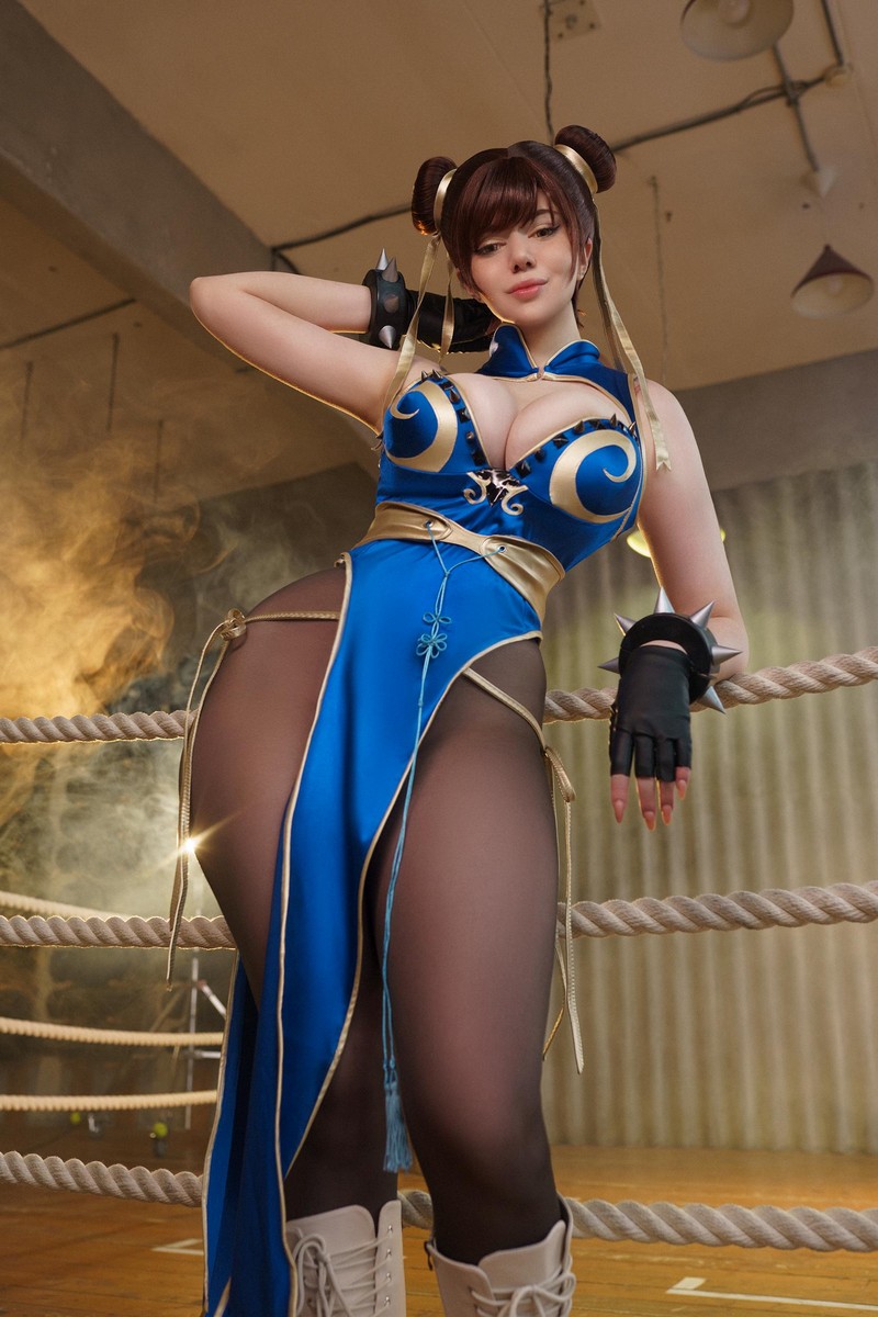 Alina Becker 春丽 Chun-Li Cosplay 街头霸王经典角色写真【29P-12.7M】