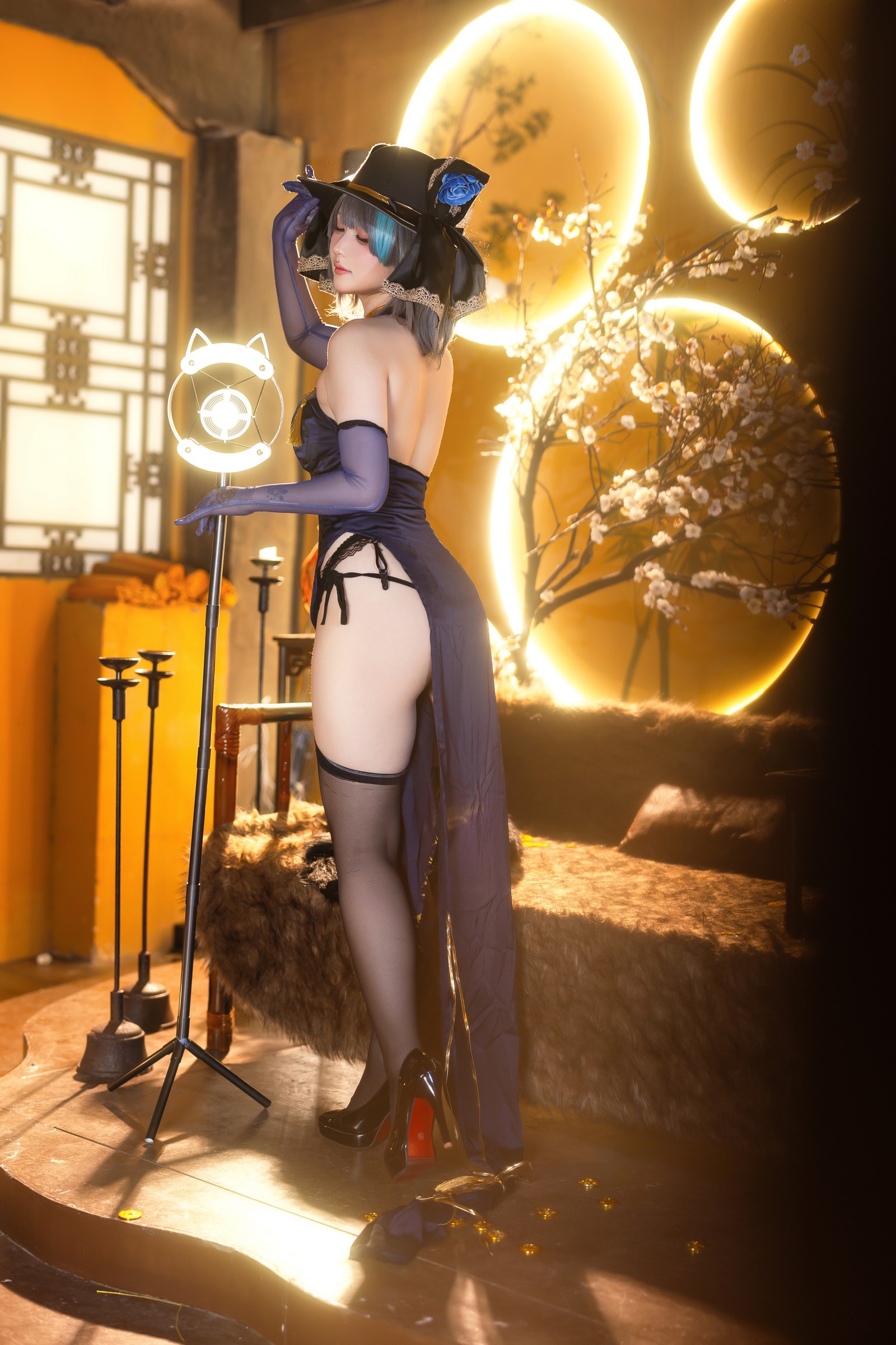 屿鱼 Yuyu 金装猫猫头 原创 Cosplay 写真集（60P｜747MB）插图