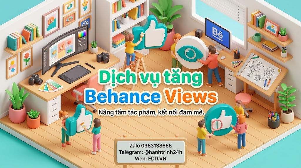tăng behance views top cho portfolio