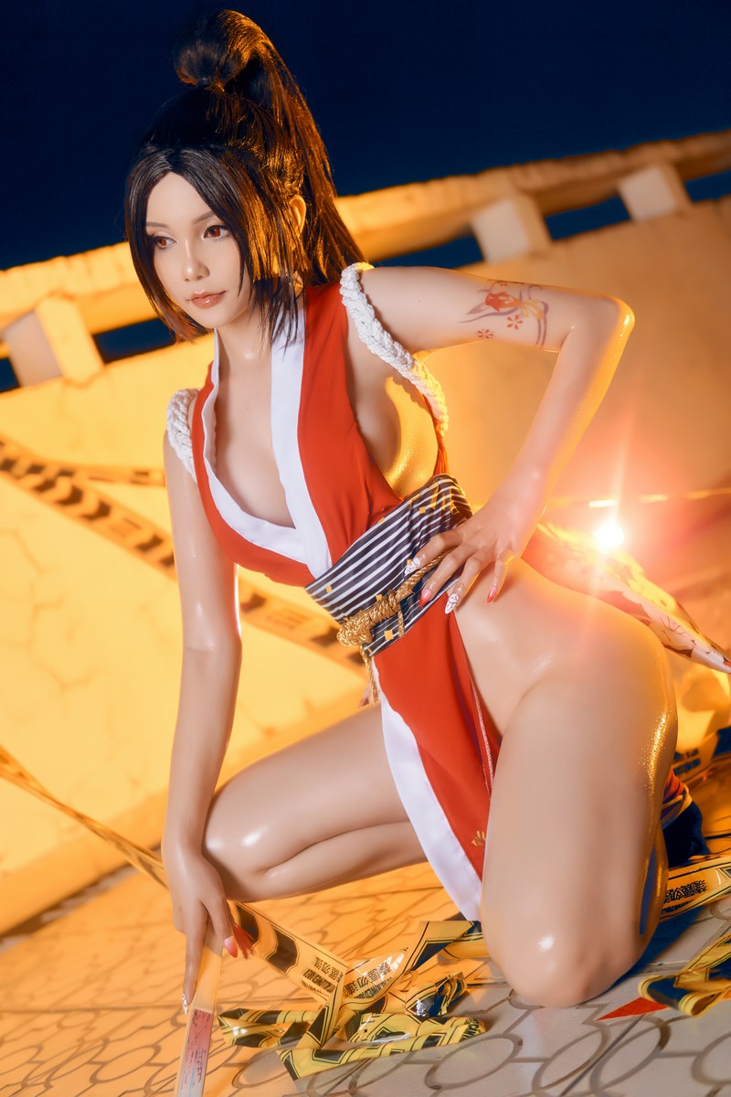 Joyce Lin2x Mai Shiranui Cosplay 性感写真集 39P插图4