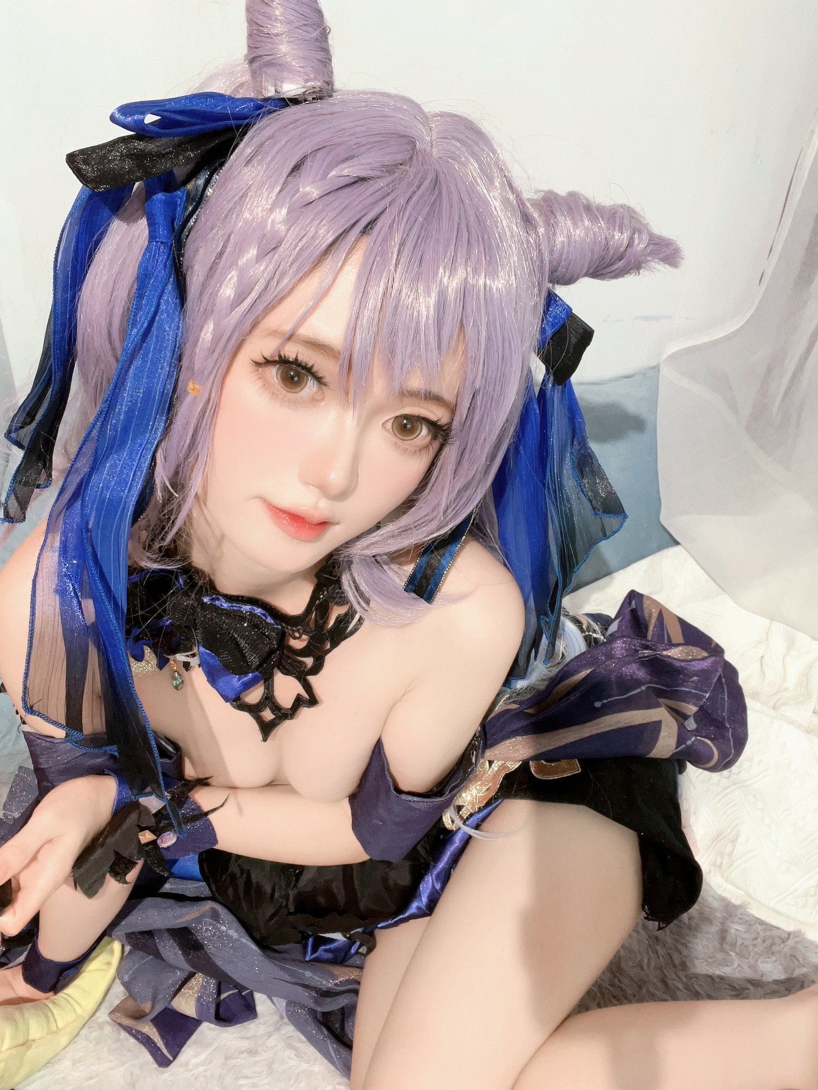 趴趴捣蛋陌 刻晴 Cosplay 写真合集｜原神人气角色 写真＋视频（92P＋1V｜677MB）插图2
