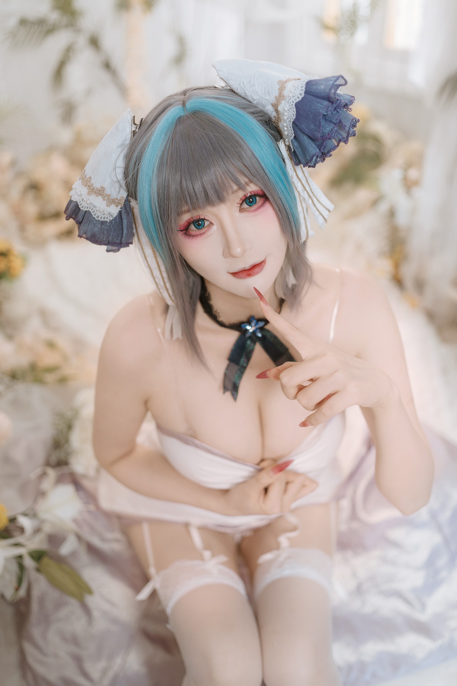 兔胖胖min – 碧蓝航线 柴郡 礼服 Cosplay 高清写真集（40P-674.7MB）插图7