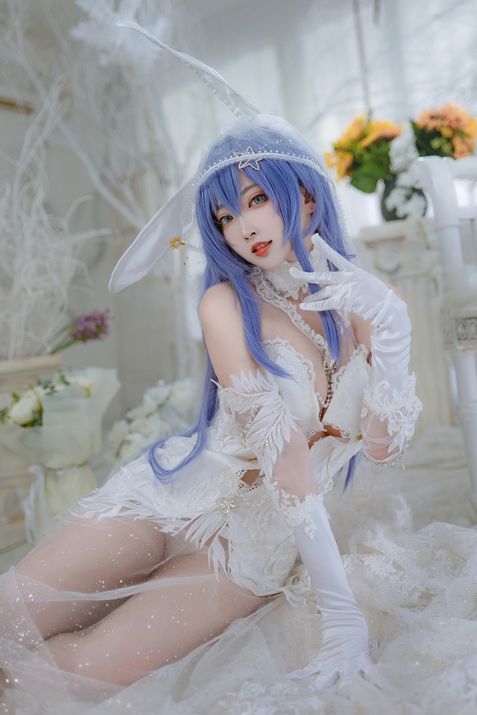 宮本桜 花园花嫁 Cosplay 写真集｜婚纱主题 高清图集（27P｜307MB）插图7