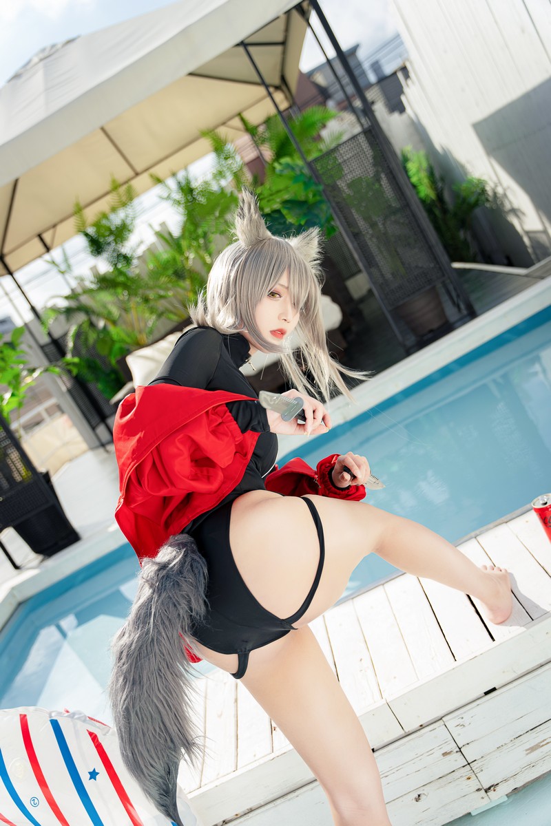 切切Celia 明日方舟 红 Cosplay 高清写真 28P+1V插图8