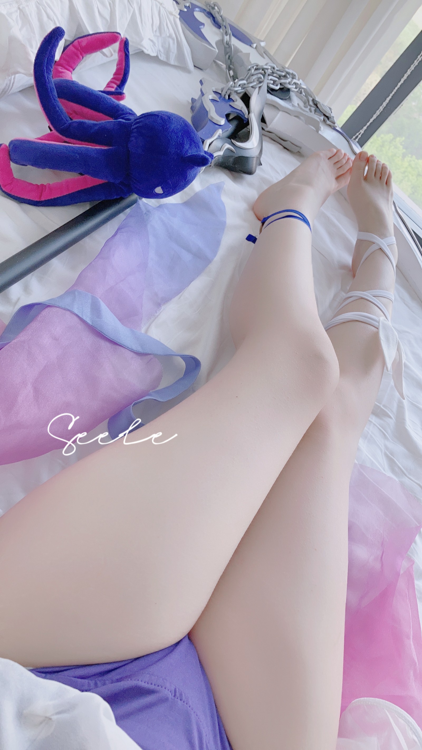 Seele麦麦彼岸浪花 Cosplay｜经典希儿海边高清写真（82P-460MB插图7