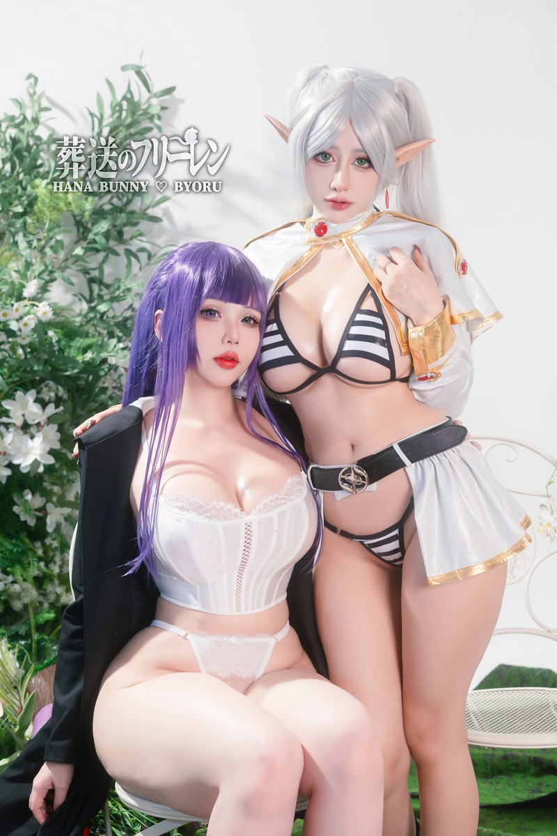 Hana Bunny 芙莉莲×菲伦 Cosplay写真｜Sousou no Frieren 高清图片合集[24P-256.1M]插图7