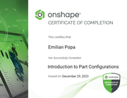 Introduction to Part Configurations OnShape