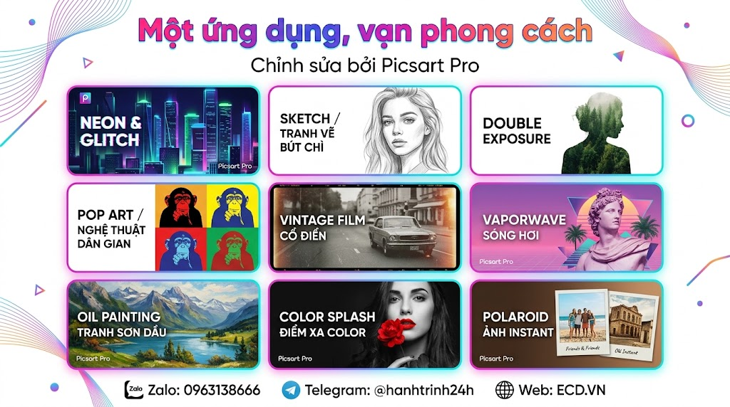 tài khoản picsart pro chất lượng