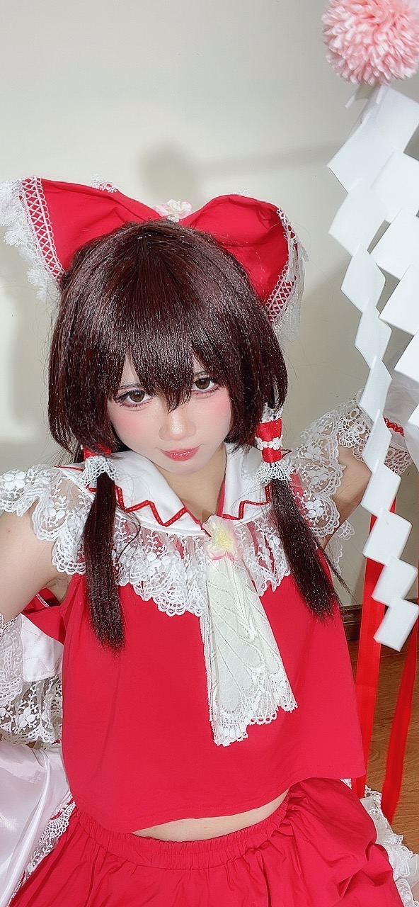 PoppaChan Reimu Hakurei Cosplay (Touhou Project) – 111 Photos 14 Videos 1.13GB插图7
