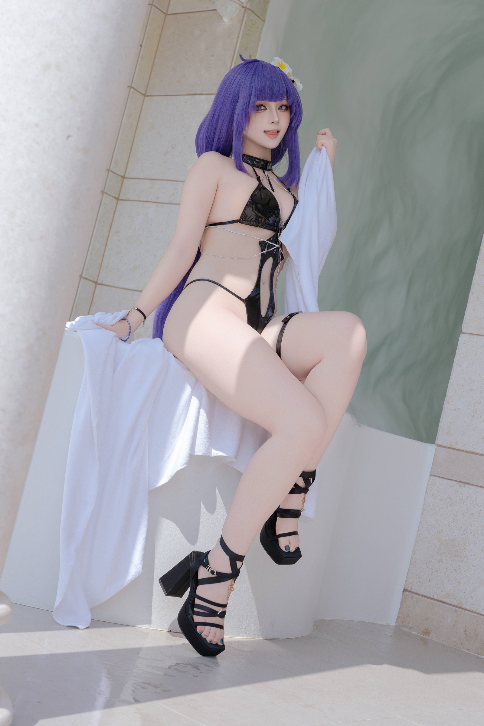 屿鱼 Yuyu Mogador 水着 Cosplay 写真图集（81P｜240MB）插图3